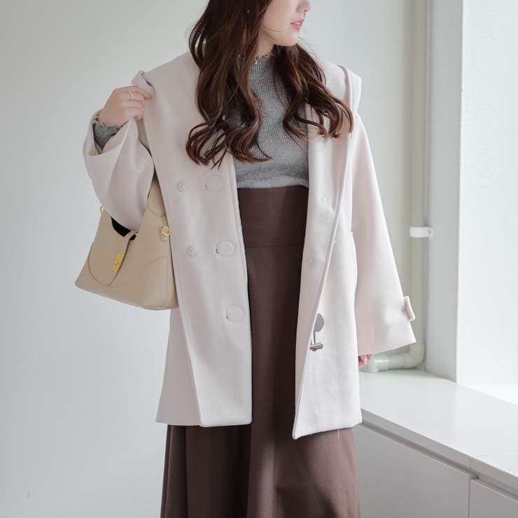 【WEB限定】ショートダッフルコート | NICE CLAUP / OLIVE des OLIVE　OUTLET | 詳細画像5 