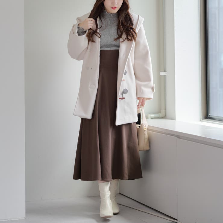【WEB限定】ショートダッフルコート | NICE CLAUP / OLIVE des OLIVE　OUTLET | 詳細画像14 
