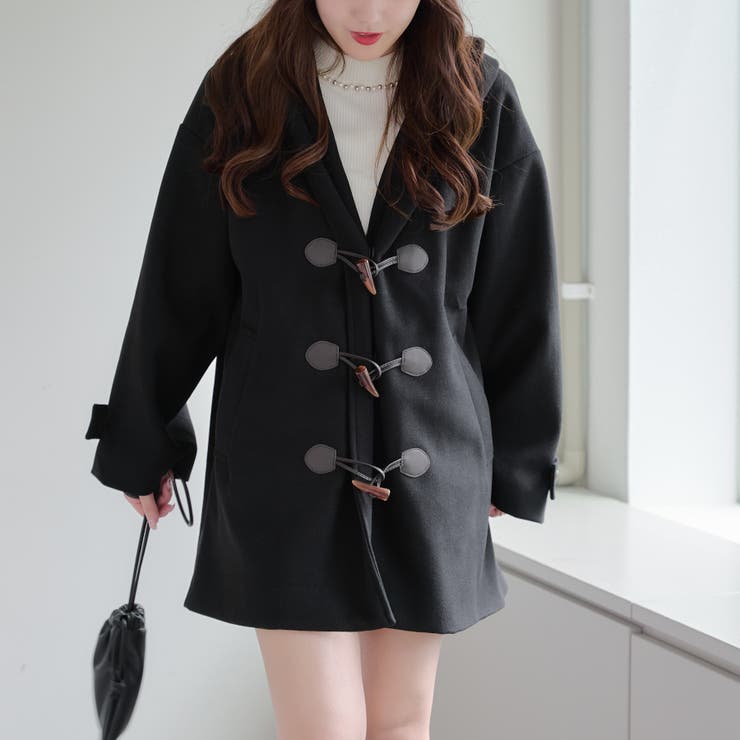 【WEB限定】ショートダッフルコート | NICE CLAUP / OLIVE des OLIVE　OUTLET | 詳細画像15 