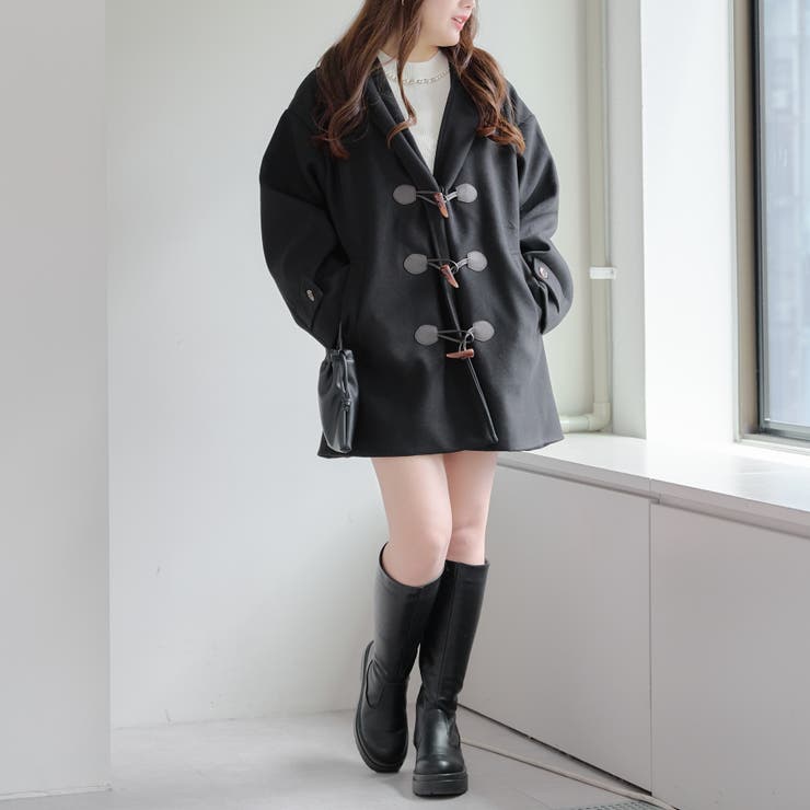 【WEB限定】ショートダッフルコート | NICE CLAUP / OLIVE des OLIVE　OUTLET | 詳細画像20 