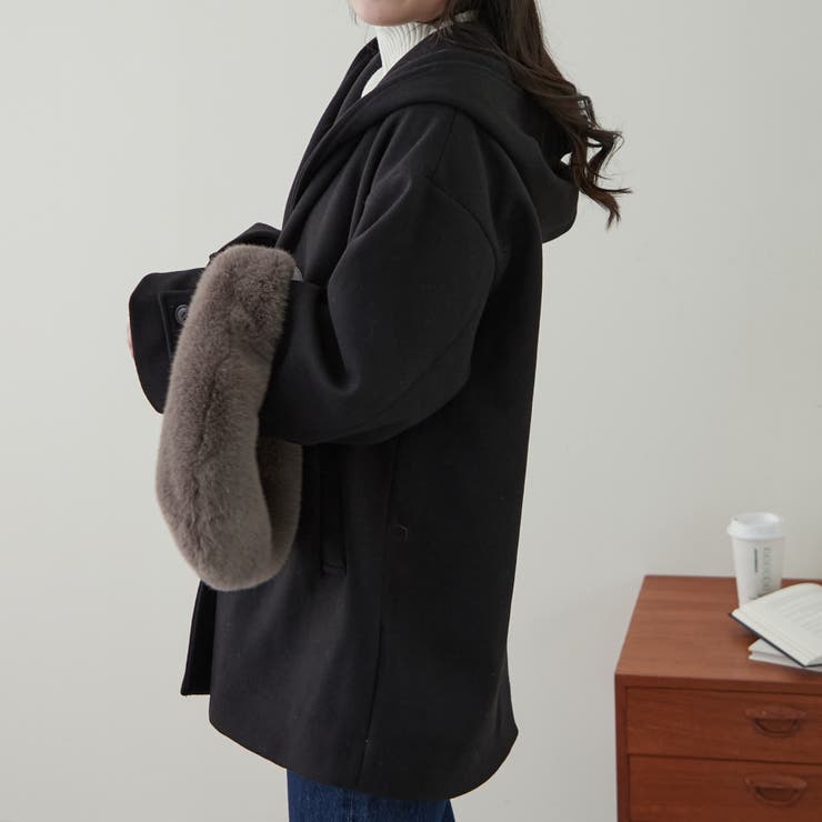 【WEB限定】ショートダッフルコート | NICE CLAUP / OLIVE des OLIVE　OUTLET | 詳細画像28 