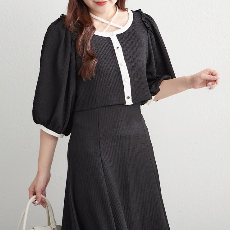 OLIVE des OLIVE ワンピース とカーディガンのセット オリーブ デ オリーブ OLIVE des OLIVE キャミワンピ