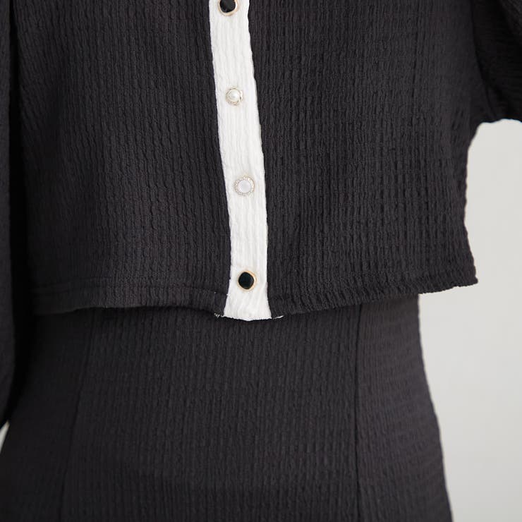 ジャム瓶ワンピ＆カーディガン 90 BEAMS BOY カーディガン 12ゲージ チャイナ トリム レディース