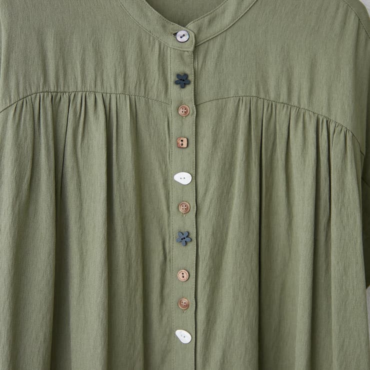 色々釦チュニックワンピース[品番：OLOW0016326]｜RMAF NICE