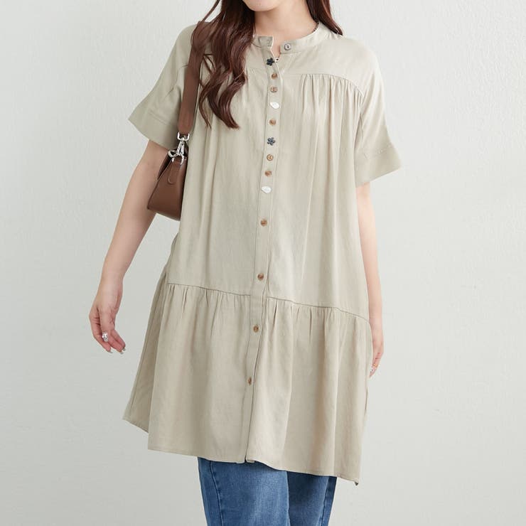 ☆デルフィー ワンピース チュニック 美品 - メルカリ