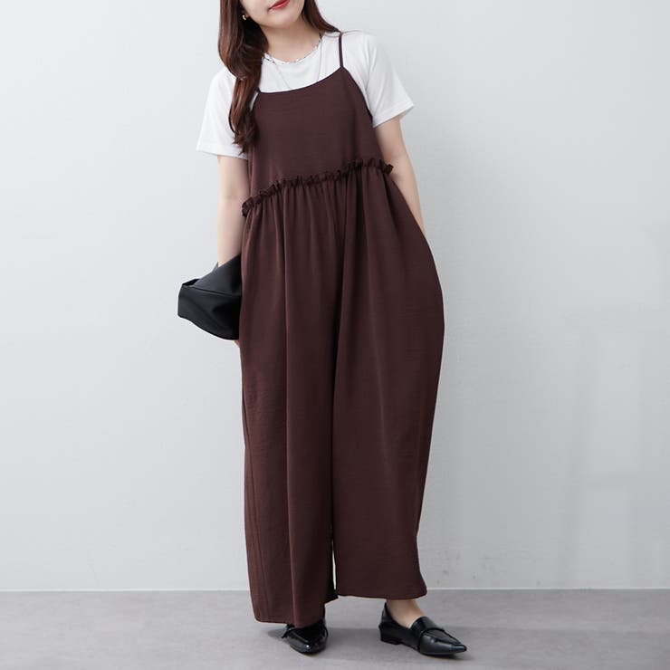 【セットアイテム】ルーズサロペット+TシャツSET | RMAF　NICE CLAUP / OLIVE des OLIVE | 詳細画像3 