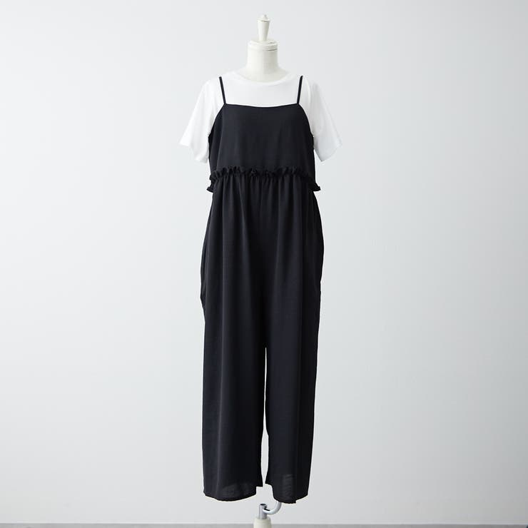 セットアイテム】ルーズサロペット+TシャツSET[品番