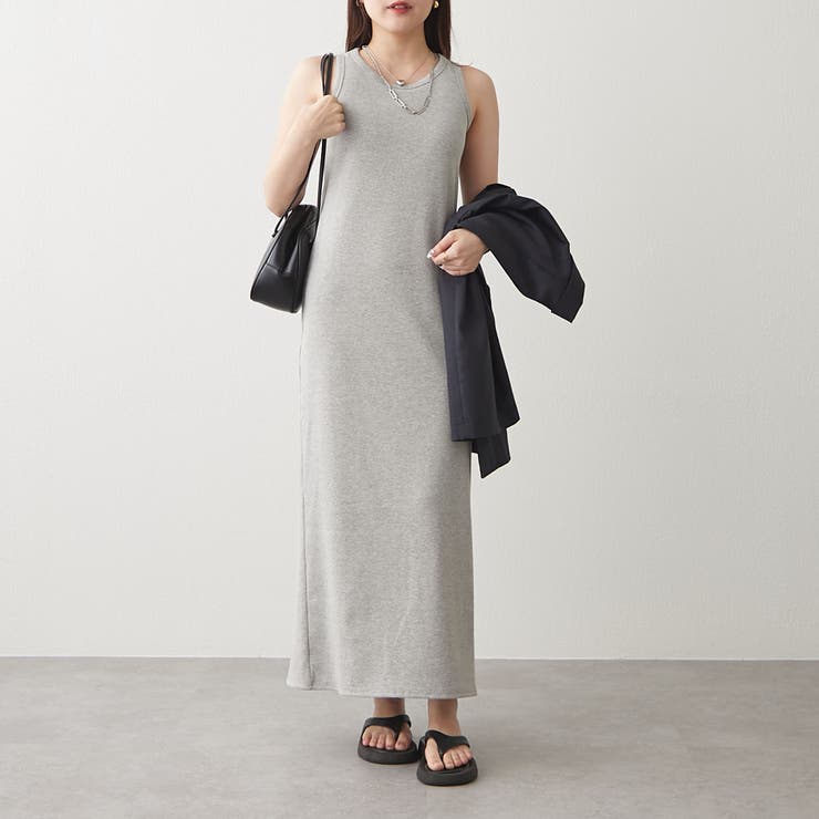 カップ付】ノースリーブワンピース[品番：OLOW0016348]｜RMAF
