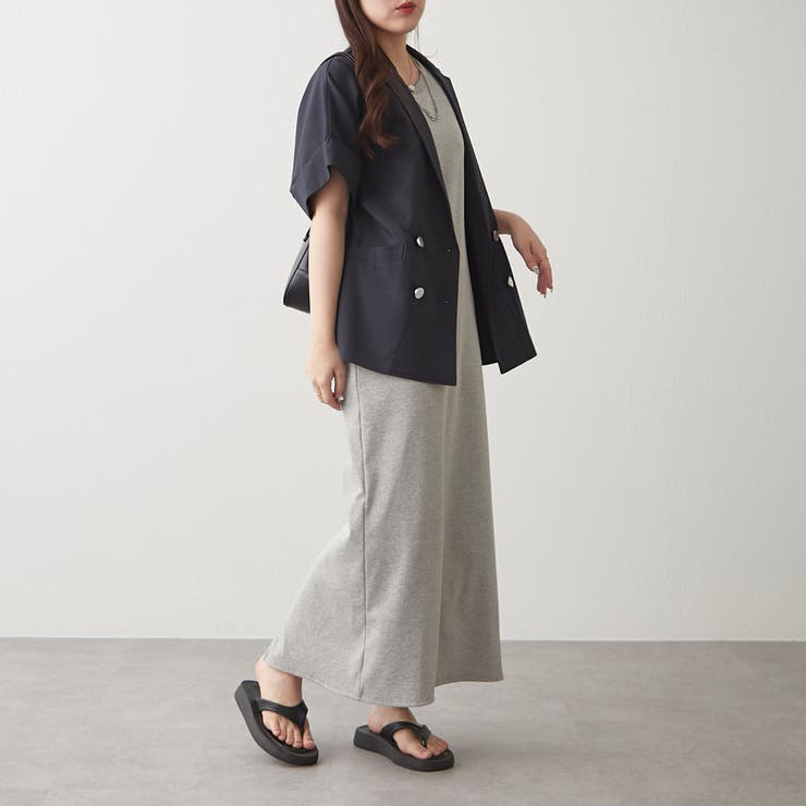 【Massimo dutti】ほつれ加工入りノースリーブワンピース シワムジノースリワンピース | Trish