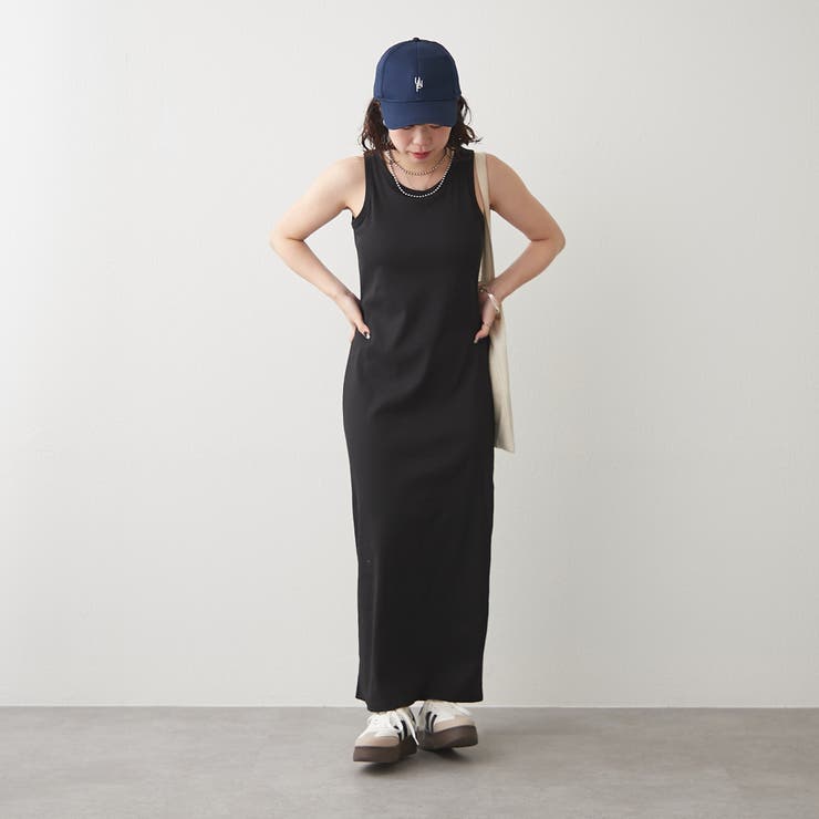 カップ付】ノースリーブワンピース[品番：OLOW0016348]｜RMAF