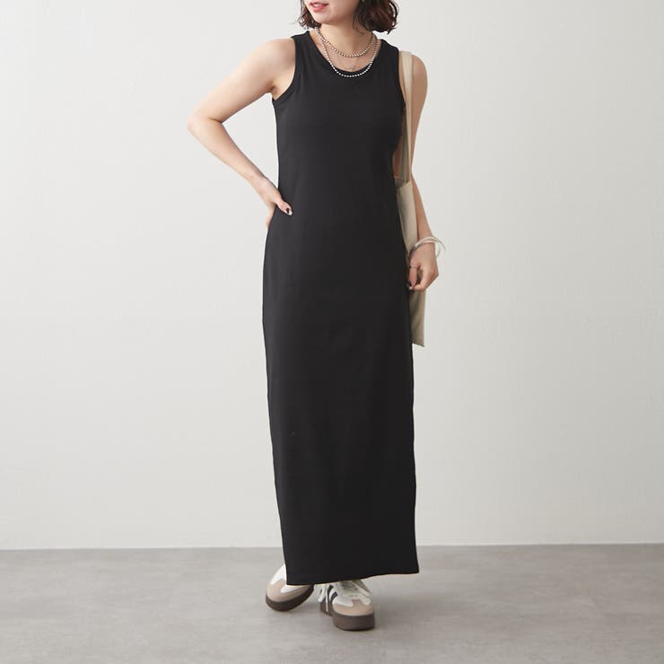カップ付】ノースリーブワンピース[品番：OLOW0016348]｜RMAF