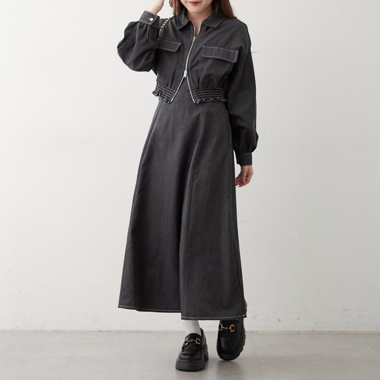 【セットアイテム】コールジャケット＋キャミワンピース | RMAF　NICE CLAUP / OLIVE des OLIVE | 詳細画像11 