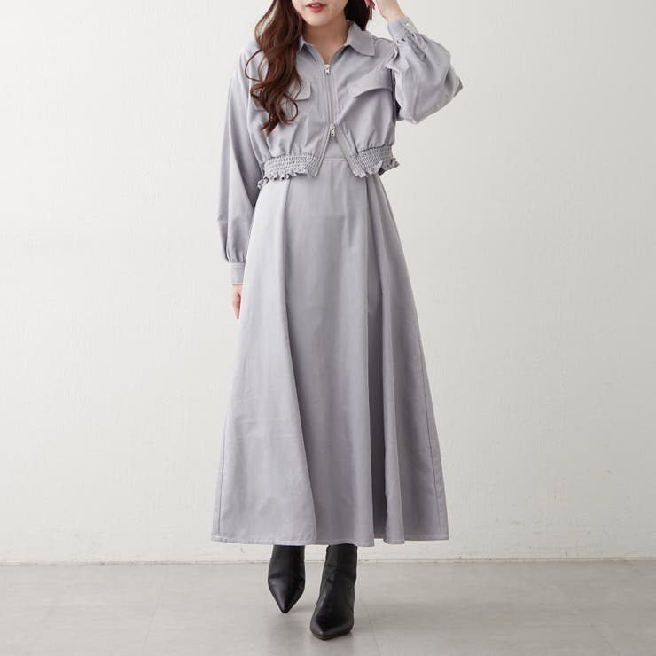 【セットアイテム】コールジャケット＋キャミワンピース | RMAF　NICE CLAUP / OLIVE des OLIVE | 詳細画像4 