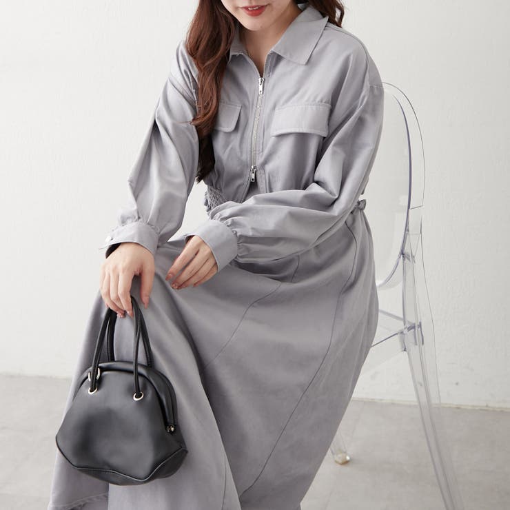 サックス | 【セットアイテム】コールジャケット＋キャミワンピース | RMAF　NICE CLAUP / OLIVE des OLIVE