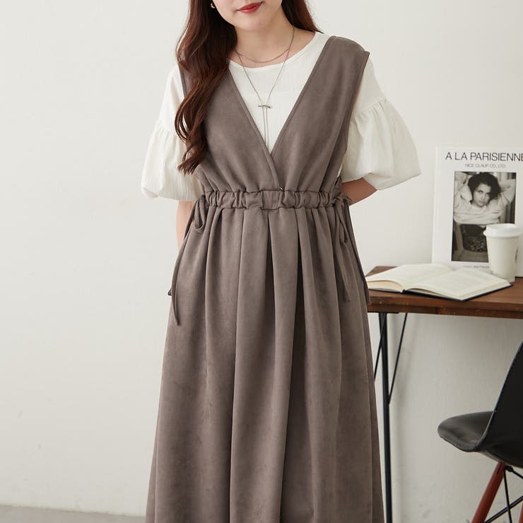 ギャザー切替ワンピース[品番：OLOW0016450]｜RMAF NICE CLAUP