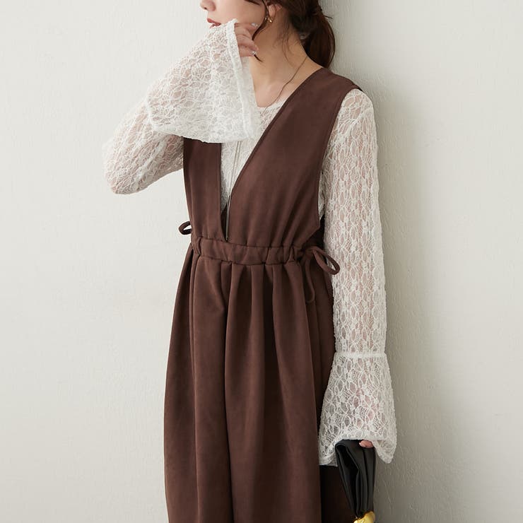 ギャザー切替ワンピース[品番：OLOW0016450]｜RMAF NICE CLAUP