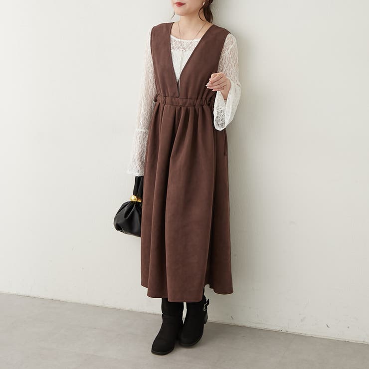 ギャザー切替ワンピース[品番：OLOW0016450]｜RMAF NICE CLAUP