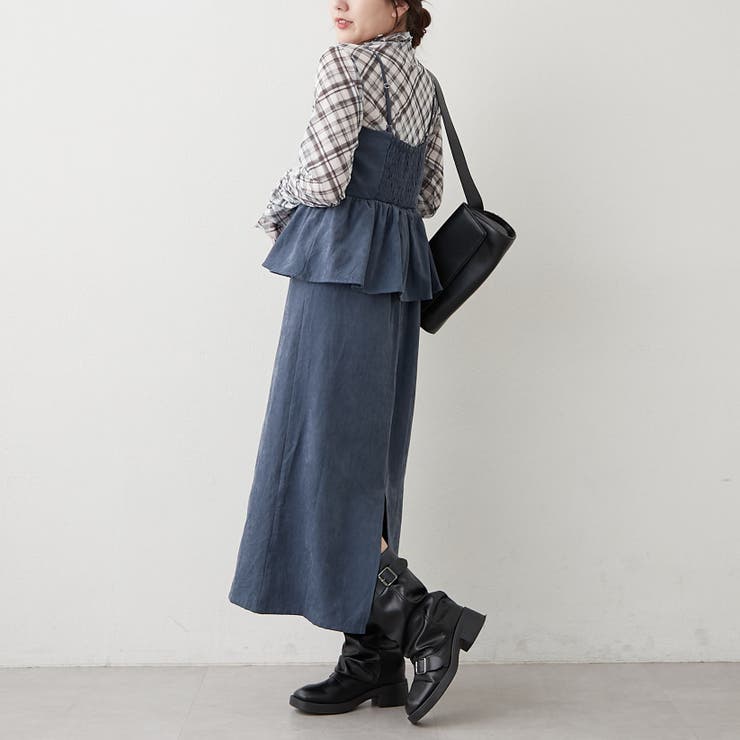 【2枚セット】ペプラムキャミワンピ&シアーロンT | RMAF　NICE CLAUP / OLIVE des OLIVE | 詳細画像18 