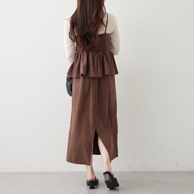 【2枚セット】ペプラムキャミワンピ&シアーロンT | RMAF　NICE CLAUP / OLIVE des OLIVE | 詳細画像24 