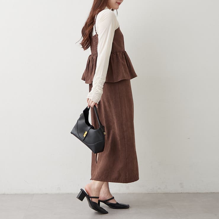 【2枚セット】ペプラムキャミワンピ&シアーロンT | RMAF　NICE CLAUP / OLIVE des OLIVE | 詳細画像25 
