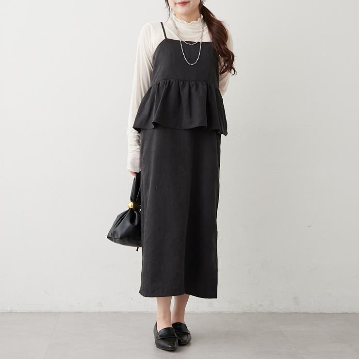 【2枚セット】ペプラムキャミワンピ&シアーロンT | RMAF　NICE CLAUP / OLIVE des OLIVE | 詳細画像28 