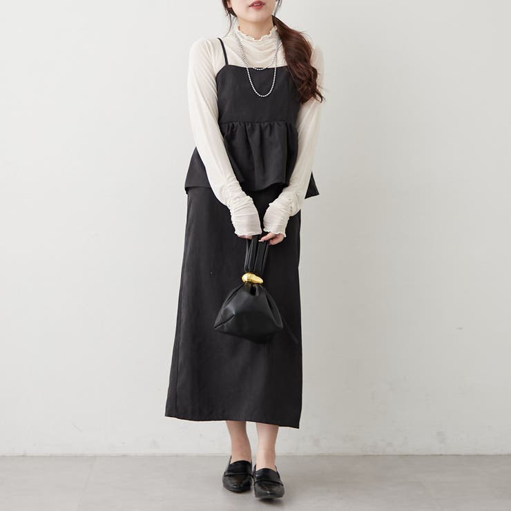 【2枚セット】ペプラムキャミワンピ&シアーロンT | RMAF　NICE CLAUP / OLIVE des OLIVE | 詳細画像29 