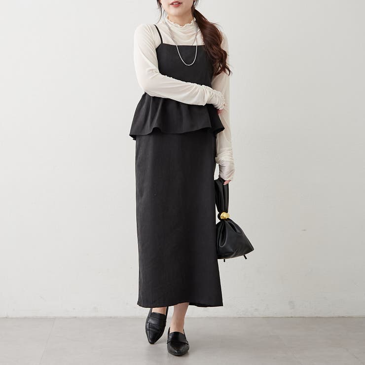 【2枚セット】ペプラムキャミワンピ&シアーロンT | RMAF　NICE CLAUP / OLIVE des OLIVE | 詳細画像30 