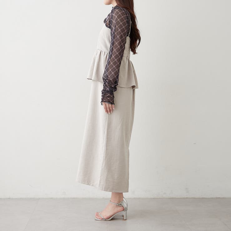 【2枚セット】ペプラムキャミワンピ&シアーロンT | RMAF　NICE CLAUP / OLIVE des OLIVE | 詳細画像34 