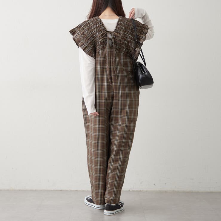 チェックシャーリングサロペット | RMAF　NICE CLAUP / OLIVE des OLIVE | 詳細画像17 