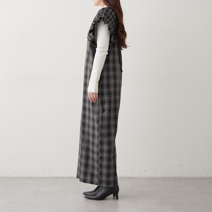 チェックシャーリングサロペット | RMAF　NICE CLAUP / OLIVE des OLIVE | 詳細画像19 