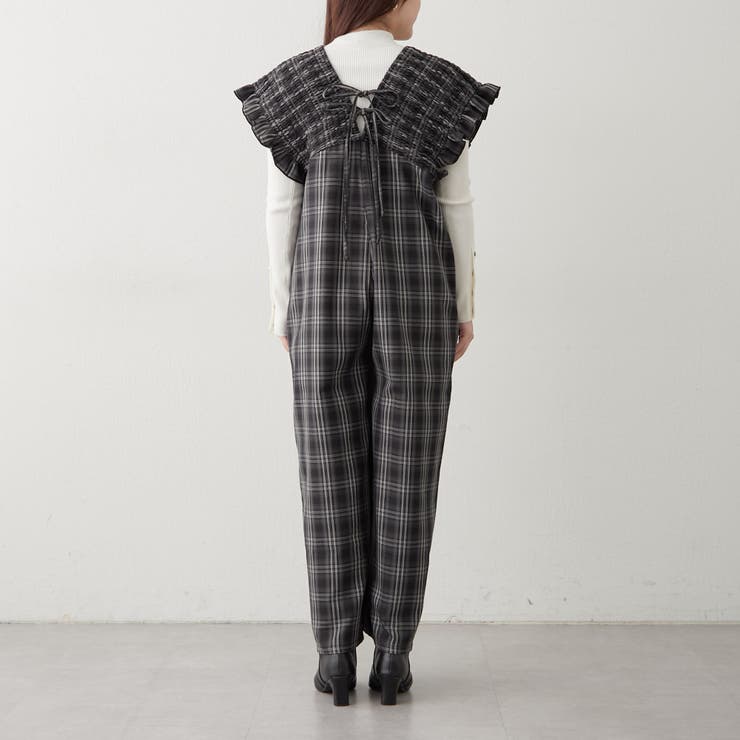 チェックシャーリングサロペット | RMAF　NICE CLAUP / OLIVE des OLIVE | 詳細画像20 