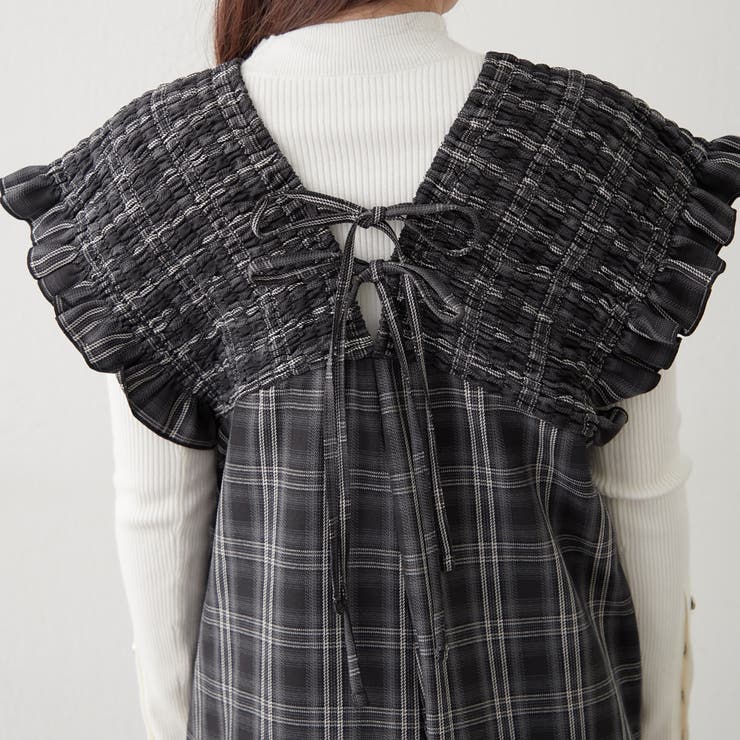 チェックシャーリングサロペット | RMAF　NICE CLAUP / OLIVE des OLIVE | 詳細画像21 