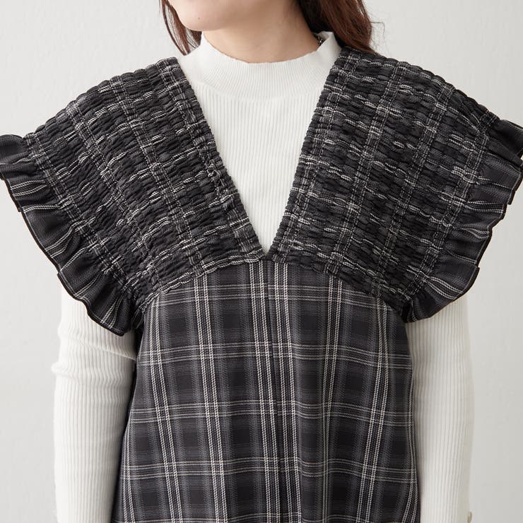 チェックシャーリングサロペット | RMAF　NICE CLAUP / OLIVE des OLIVE | 詳細画像22 