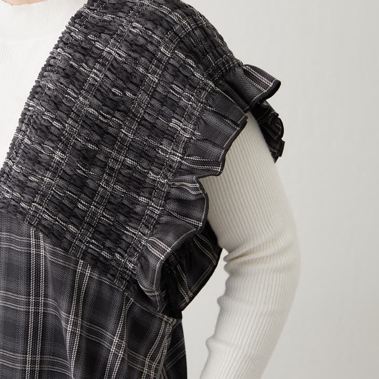 チェックシャーリングサロペット | RMAF　NICE CLAUP / OLIVE des OLIVE | 詳細画像23 