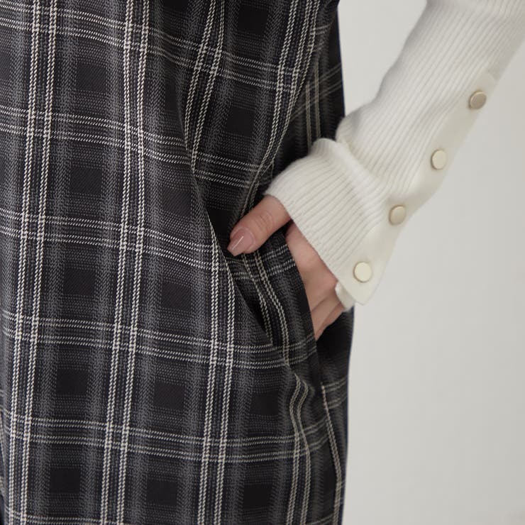 チェックシャーリングサロペット | RMAF　NICE CLAUP / OLIVE des OLIVE | 詳細画像24 