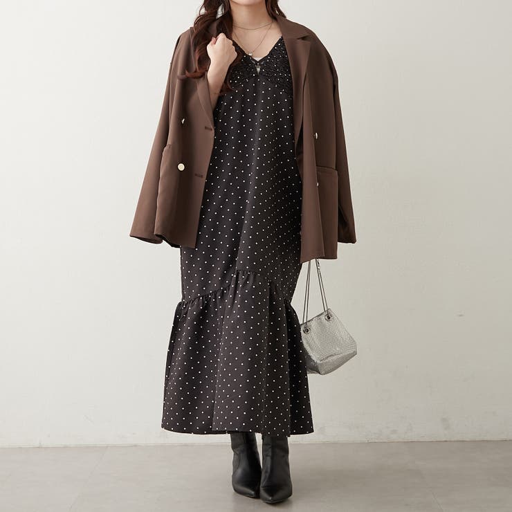 シャーリング裾切替ワンピース | RMAF　NICE CLAUP / OLIVE des OLIVE | 詳細画像7 