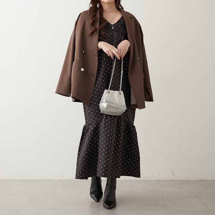 シャーリング裾切替ワンピース | RMAF　NICE CLAUP / OLIVE des OLIVE | 詳細画像8 