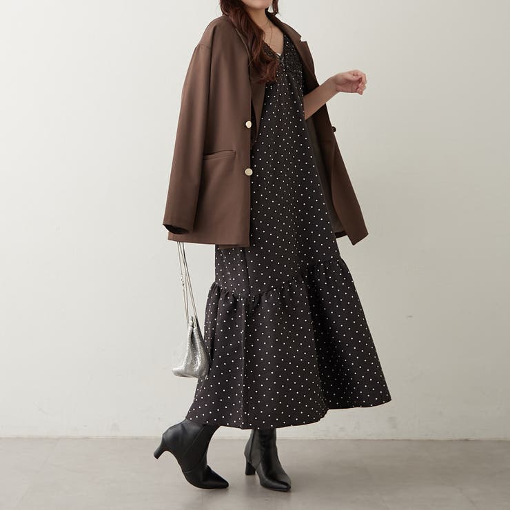 シャーリング裾切替ワンピース | RMAF　NICE CLAUP / OLIVE des OLIVE | 詳細画像9 