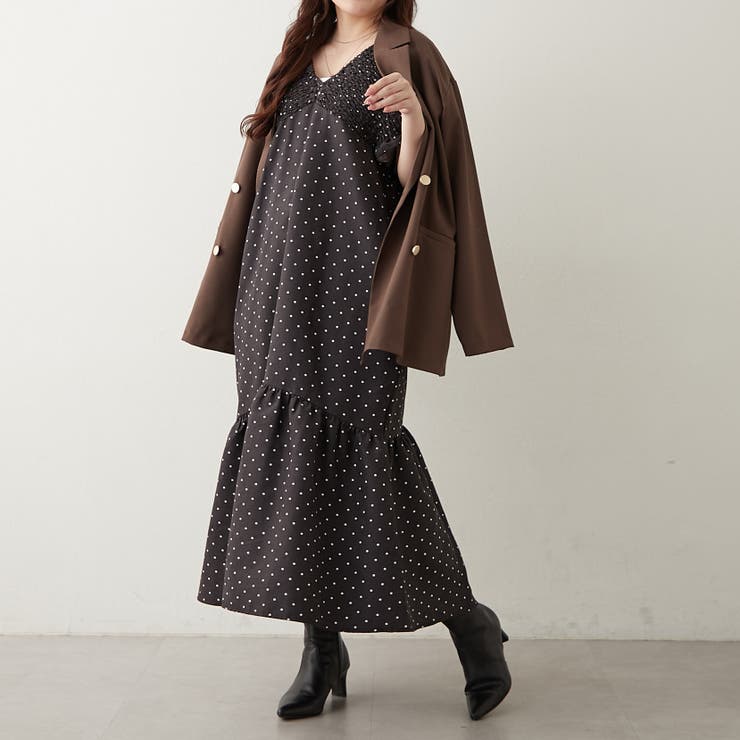 シャーリング裾切替ワンピース | RMAF　NICE CLAUP / OLIVE des OLIVE | 詳細画像10 