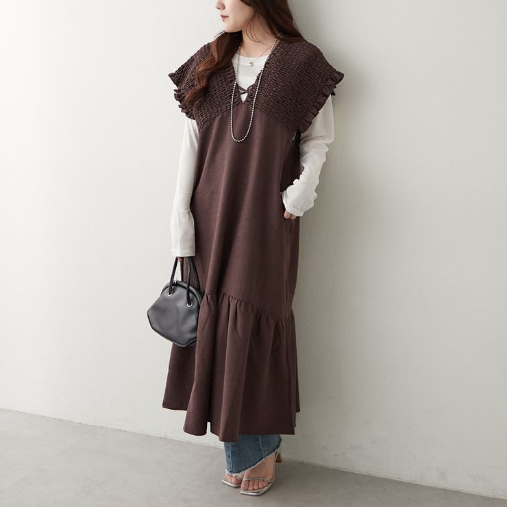 シャーリング裾切替ワンピース | RMAF　NICE CLAUP / OLIVE des OLIVE | 詳細画像12 