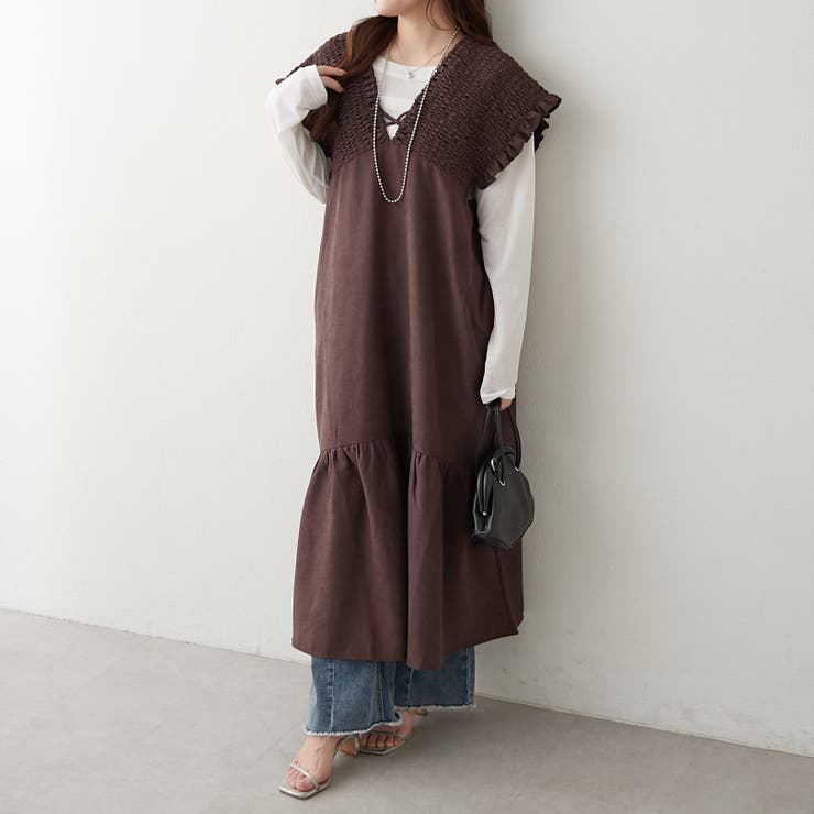 シャーリング裾切替ワンピース | RMAF　NICE CLAUP / OLIVE des OLIVE | 詳細画像13 