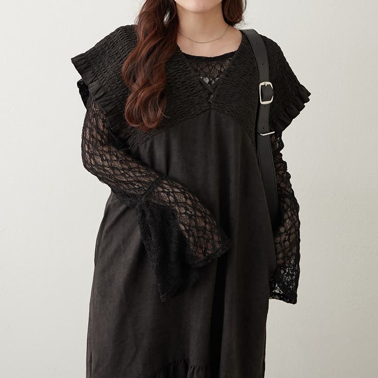 シャーリング裾切替ワンピース | RMAF　NICE CLAUP / OLIVE des OLIVE | 詳細画像19 