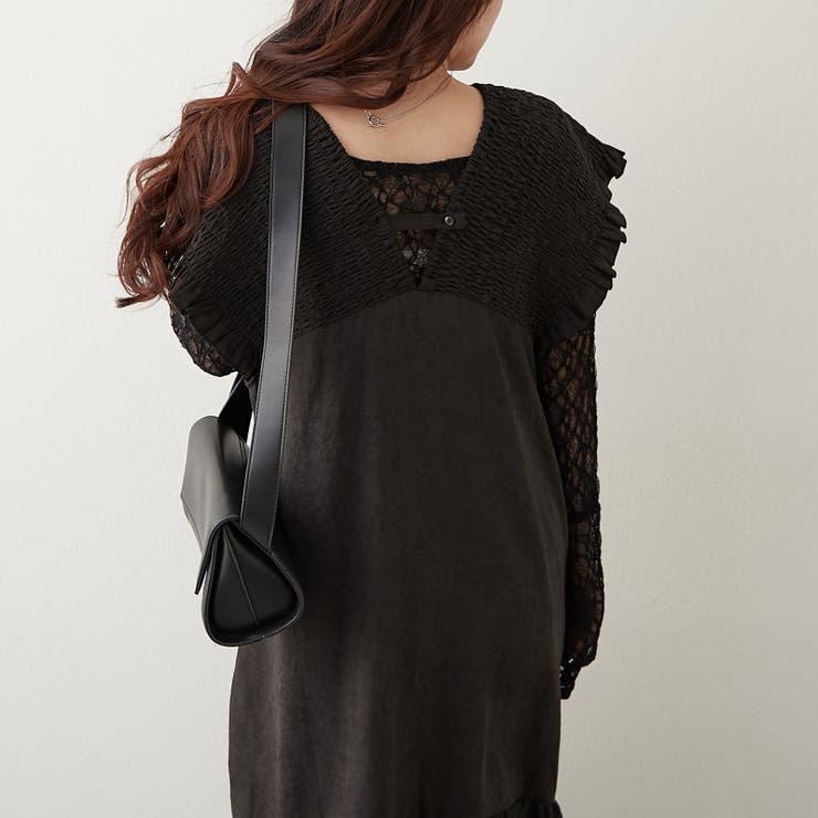 シャーリング裾切替ワンピース | RMAF　NICE CLAUP / OLIVE des OLIVE | 詳細画像21 