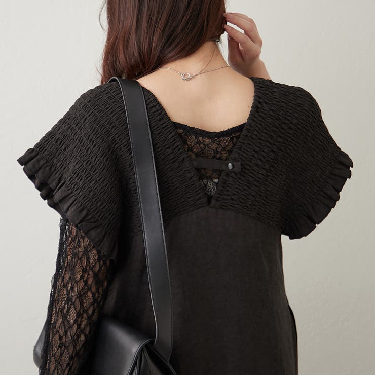 シャーリング裾切替ワンピース | RMAF　NICE CLAUP / OLIVE des OLIVE | 詳細画像22 