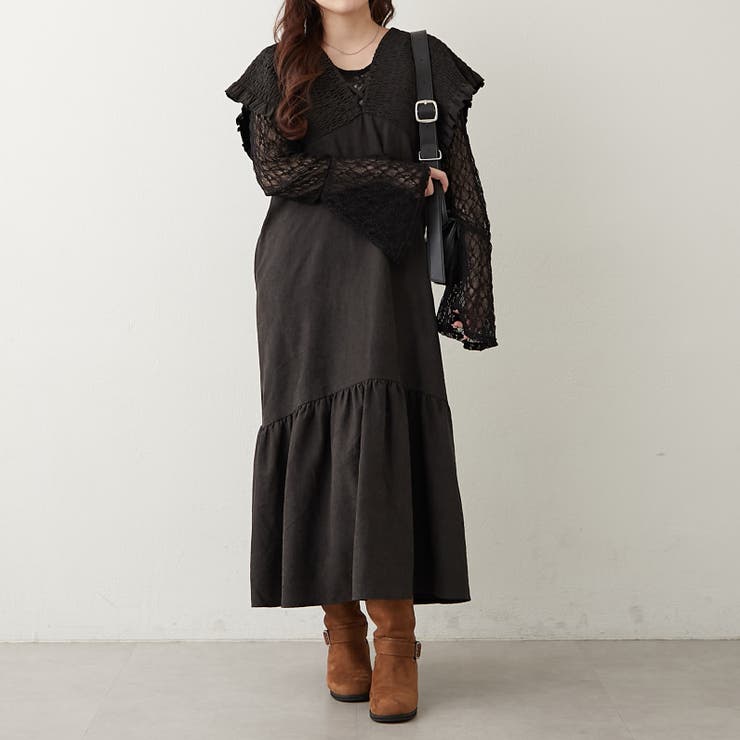 シャーリング裾切替ワンピース | RMAF　NICE CLAUP / OLIVE des OLIVE | 詳細画像23 