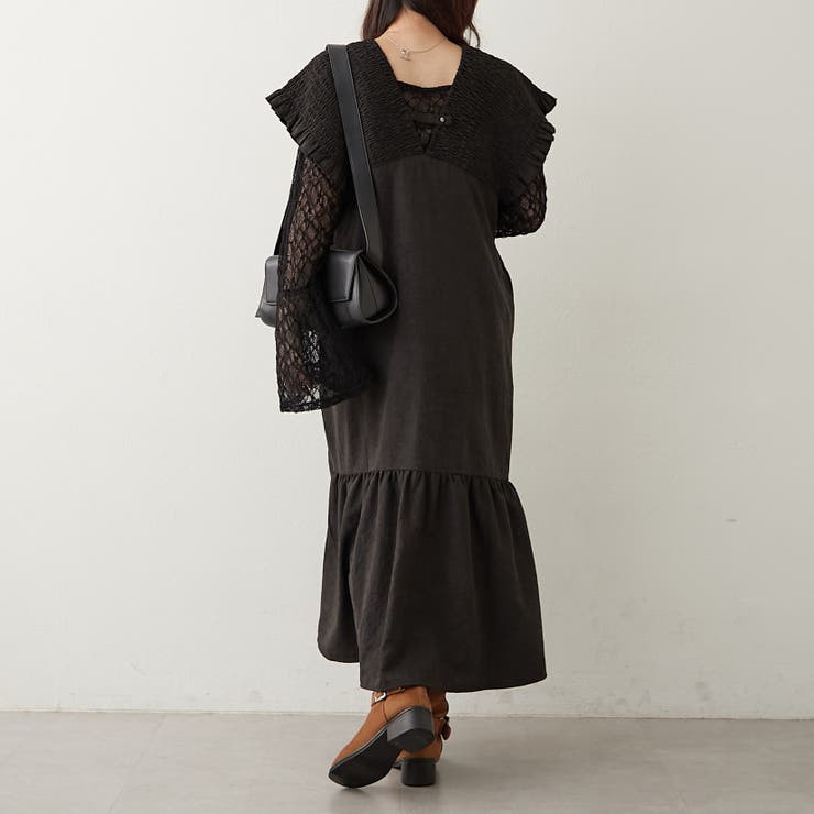 シャーリング裾切替ワンピース | RMAF　NICE CLAUP / OLIVE des OLIVE | 詳細画像27 