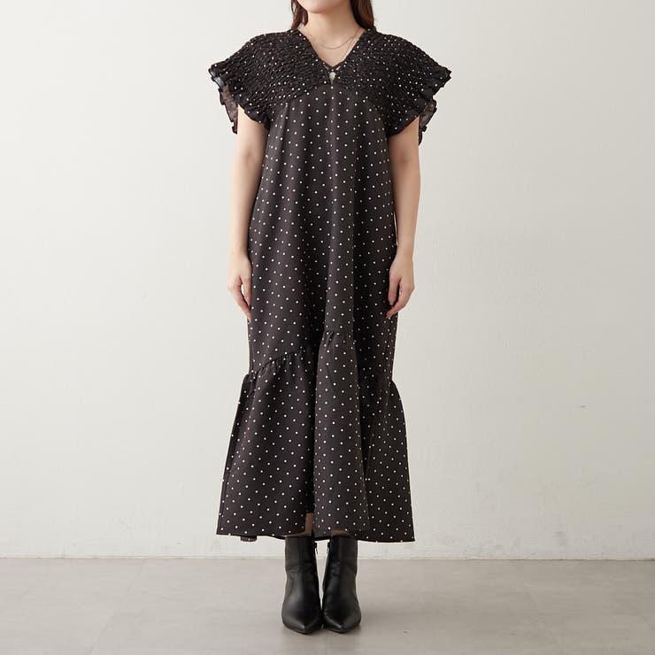 シャーリング裾切替ワンピース | RMAF　NICE CLAUP / OLIVE des OLIVE | 詳細画像28 