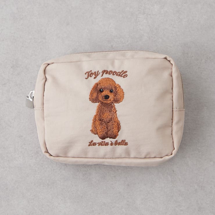 アイボリー | アニマル刺繍ポーチ | RMAF　NICE CLAUP / OLIVE des OLIVE