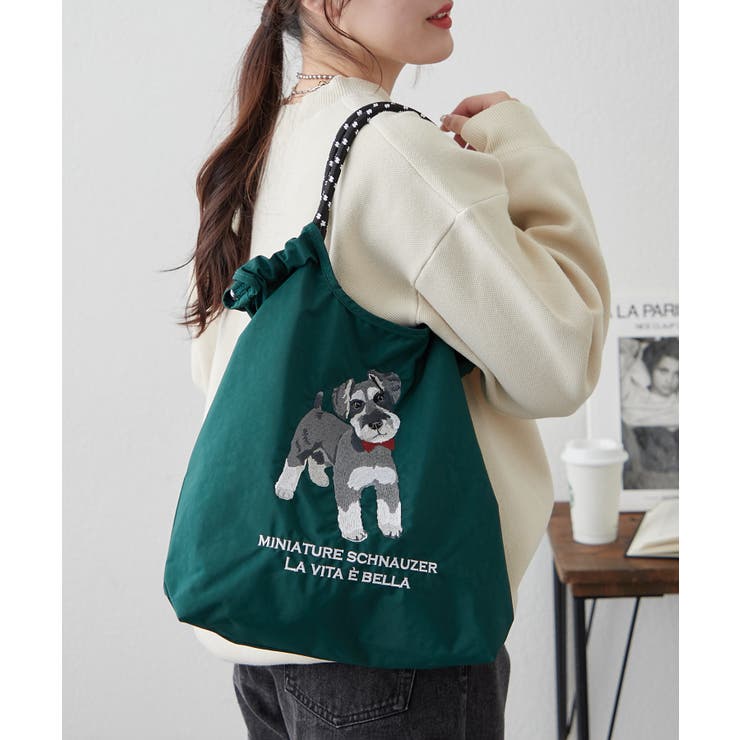 アニマル刺繍コードトート[品番：OLOW0016376]｜RMAF NICE CLAUP