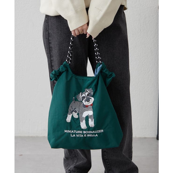 アニマル刺繍コードトート | RMAF　NICE CLAUP / OLIVE des OLIVE | 詳細画像5 